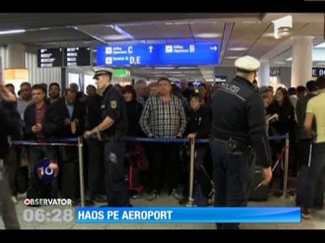 Haos pe aeroportul din Frankfurt