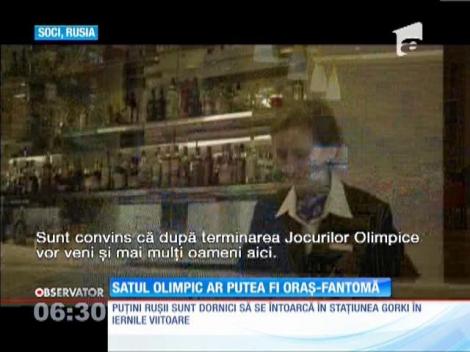 Satul Olimpic de la Soci ar putea ajunge un oraş fantomă