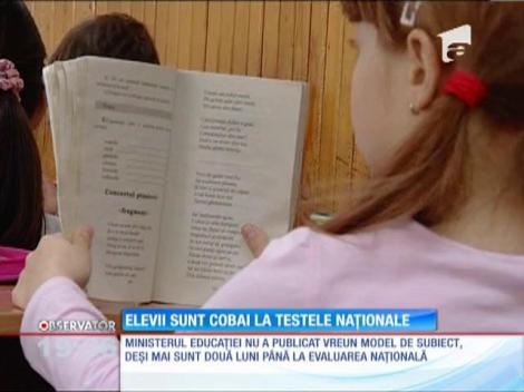 Elevii, cobai la testele naţionale