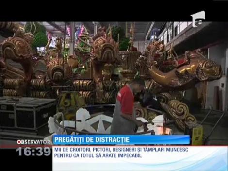 Ultimele pregătiri pentru carnavalul de la Rio