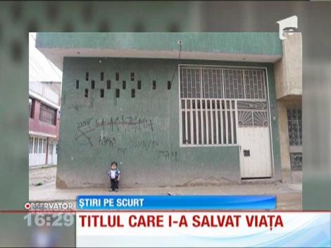 Titlul de cel mai scund bărbat din lume i-a salvat unui columbian