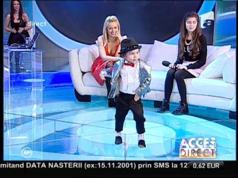 La doar 3 ani, David dansează ca Michael Jackson!