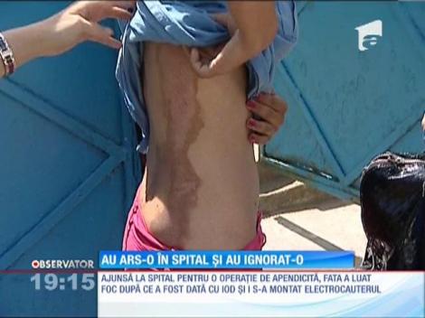 Tânăra care a luat foc pe masa de operaţie cere să i se facă dreptate