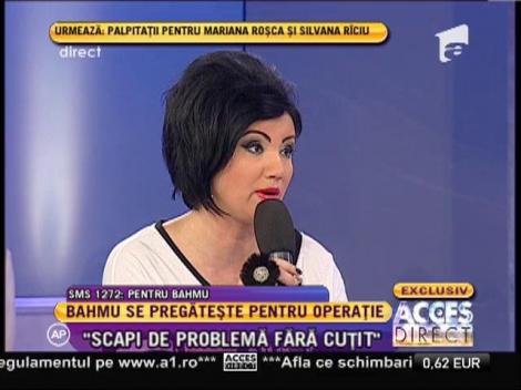 Adriana Bahmuţeanu se pregăteşte de operaţie