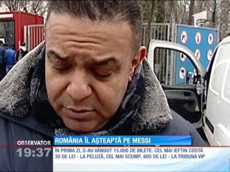 Messi strânge românii la casele de la bilete ale Stadionului Naţional