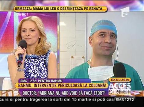 Operaţia suferită de Adriana Bahmuţeanu, explicată pas cu pas de doctorul Rareş Nechifor