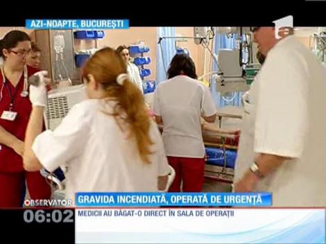 UPDATE/ Gravidă incendiată din cauza vinului