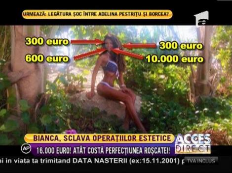 Bianca, 16.000 de euro pe operaţii estetice