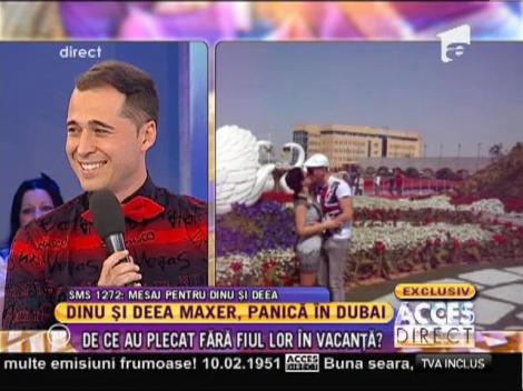 Deea şi Dinu Maxer, panică în Dubai: "Am fost la un pas să fim amendaţi"