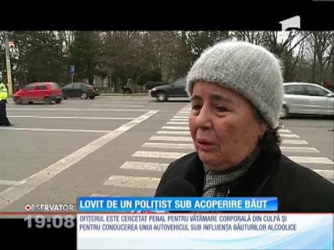 Lovit de un polițist sub acoperire băut