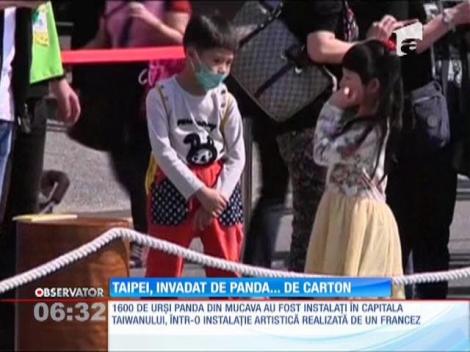 Capitala Taiwanului invadată de panda