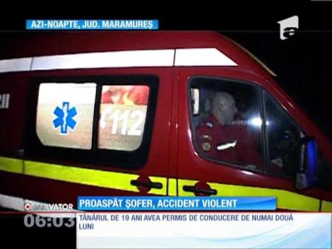 Accident violent pe o şosea din judeţul Maramureş