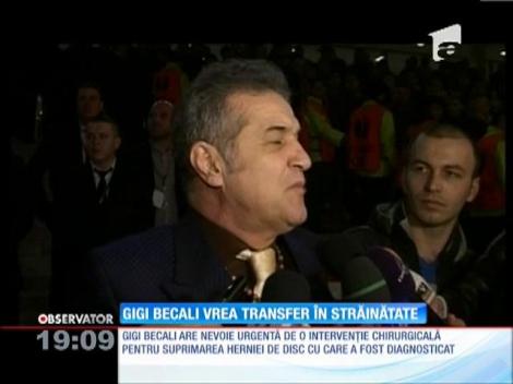 Gigi Becali vrea transfer în străinătate