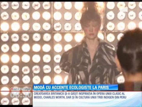 Modă cu accente ecologiste la Paris
