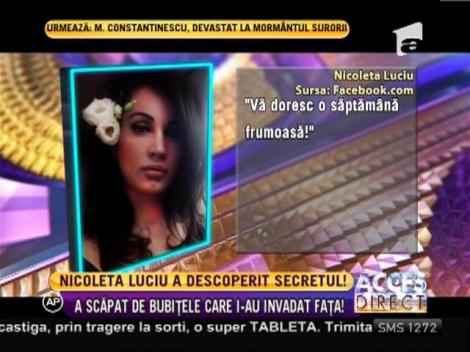 Nicoleta Luciu a scăpat de problemele cu tenul