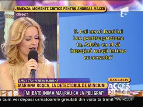 Mariana Roşca, la detectorul de minciuni!