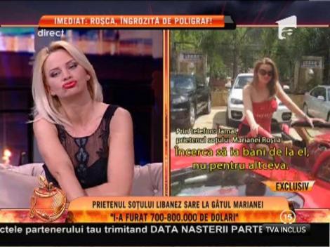 Prietenul soţului libanes sare la gâtul Marianei Roşca!