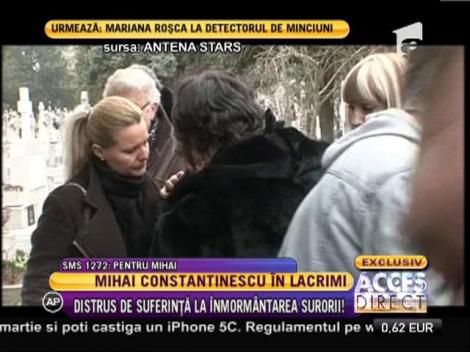 Mihai Constantinescu şi-a condus sora pe ultimul drum