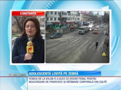 O adolescentă din Brăila a fost lovită pe trecerea de pietoni