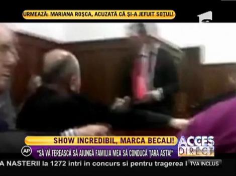 Giovani Becali, show la tribunal