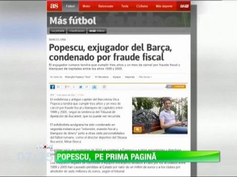 Condamnarea la închisoare a lui Gică Popescu a şocat presa sportivă internaţională