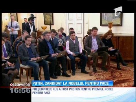 Vladimir Putin, candidat la Premiul Nobel pentru Pace