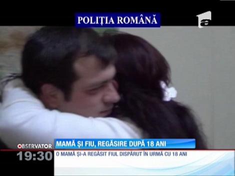 O mamă şi-a regăsit fiul după 18 ani de căutări!