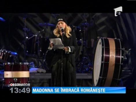 Madonna îmbrăcată de o româncă