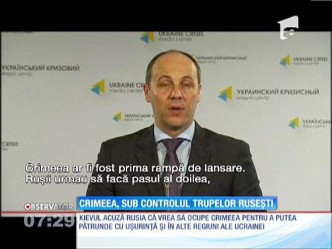 Peninsula Crimeea, sub control trupelor ruseşti