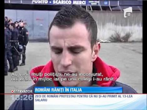 Trei români au fost răniţi în Italia