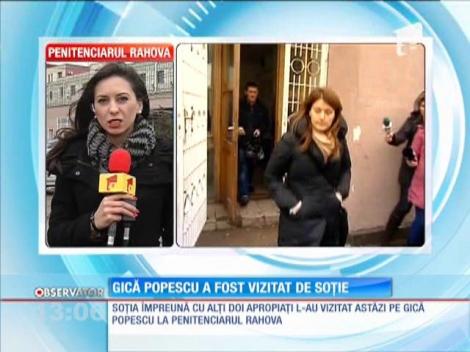 Gica Popescu a fost vizitat de soţie