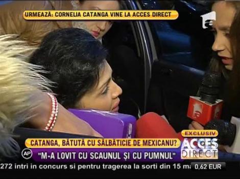 Cornelia Catanga a ajuns la spital după ce a fost lovită cu un scaun în cap!