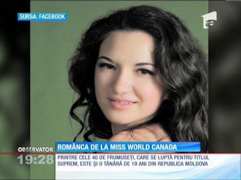 Românca Laura Georgiana Bălan, la Miss World Canada