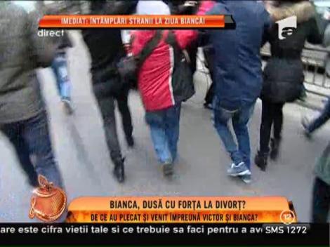 Bianca Drăguşanu, dusă cu forţă la divorţ