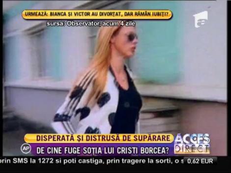 Alina Borcea, disperată şi distursa de durere