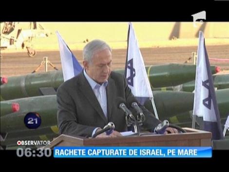 Rachete capturate de marina israeliană pe un vapor interceptat în Marea Roşie