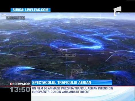 Spectacolul traficului aerian din Europa