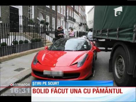 Un britanic şi-a avariat serios un Ferrari de peste 200 de mii de euro