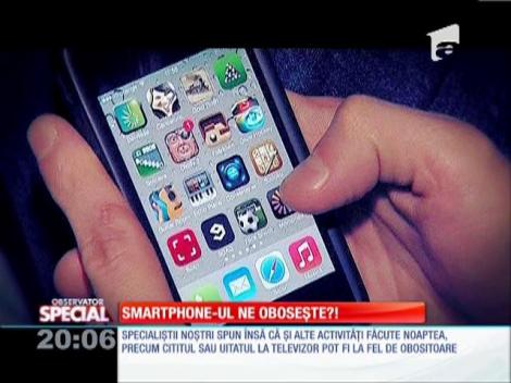 Folosirea telefonului inteligent după ora 9 seara ne face să nu mai dăm randament a doua zi,