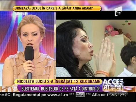 Nicoleta Luciu e pur şi simplu disperată! Vedeta s-a îngrăşat aproape 12 kilograme