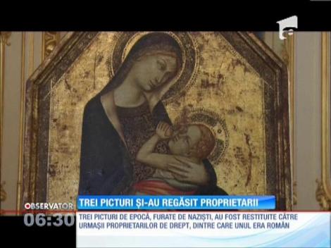 Trei picturi de valoare, furate de nazişti, au fost restituite proprietarilor lor legitimi