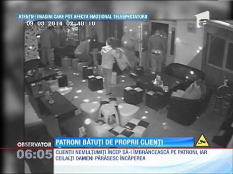 Patronii unui bar din judeţul Dolj, luaţi la bătaie de doi clienţi