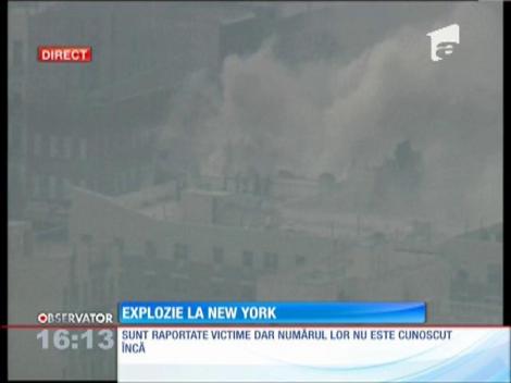 Un bloc de locuinţe s-a prăbuşit în urma unei explozii la New York