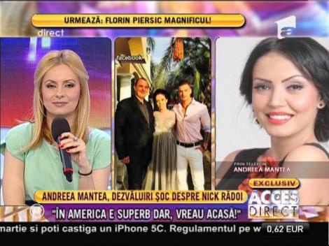 Andreea Mantea: "Sunt indragostita"