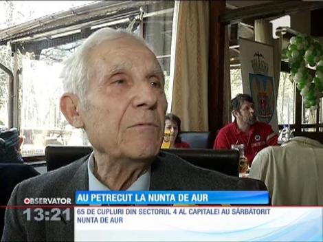 65 de cupluri au sărbătorit nunta de aur