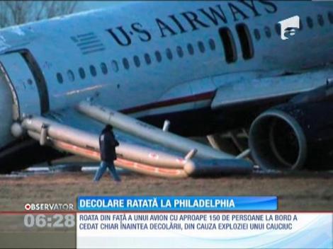 Decolare ratată pe aeroportul din Philadelphia