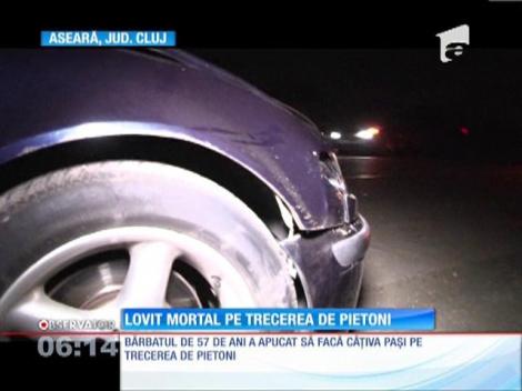 Un bărbat din judeţul Cluj a fost lovit mortal pe trecerea de pietoni