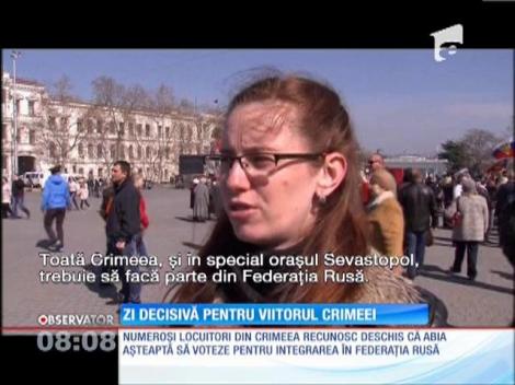 Zi decisiva pentru viitorul Crimeei