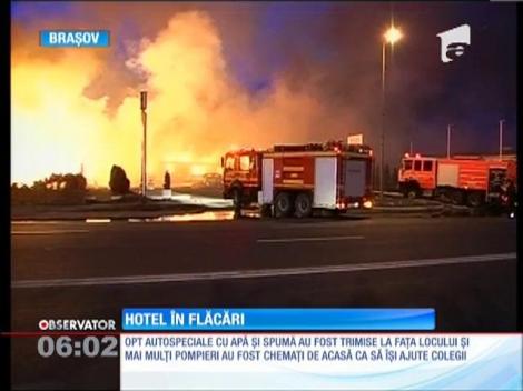 Incendiu devastator la un hotel din Brașov