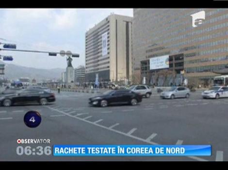 Coreea de Nord a testat 25 de rachete cu rază scurtă de acţiune